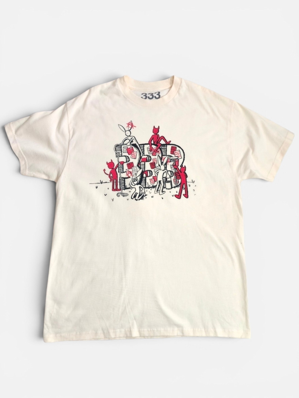333 Half-Evil X Kodone Men's Rare‎ Graphic Tee